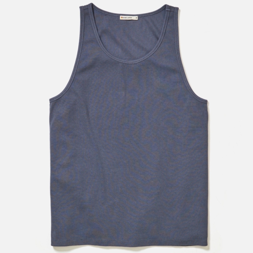 NEW MARINE LAYER carter rib tank top Lot Of 2 Men's Tank Size Large NWT - Picture 7 of 9